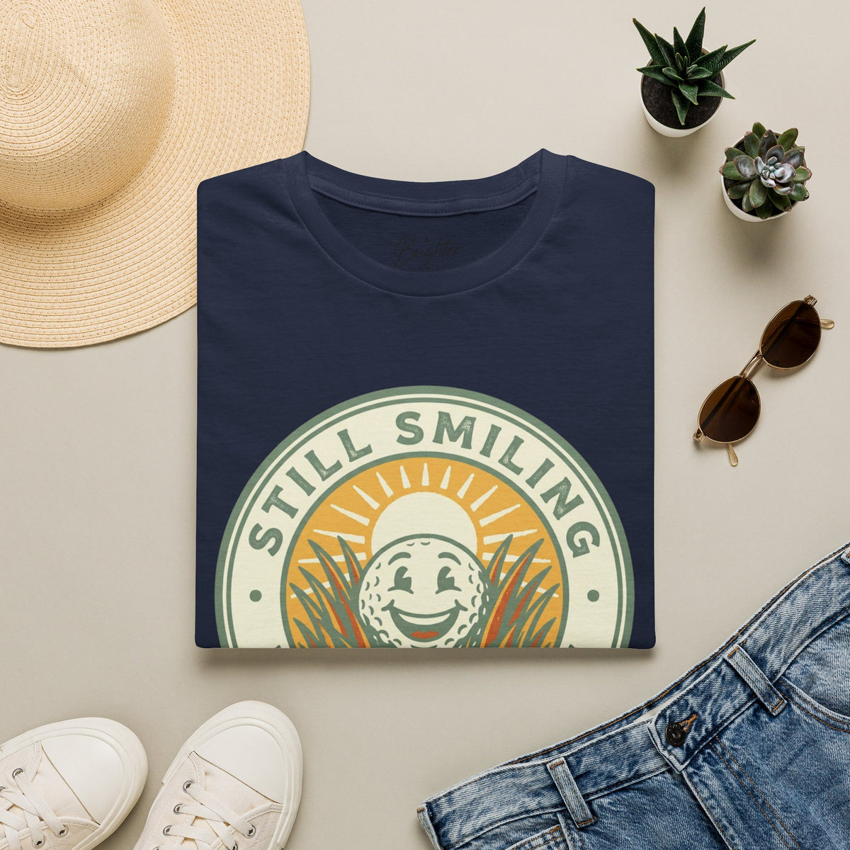Still Smiling In The Rough Golf T-Shirt