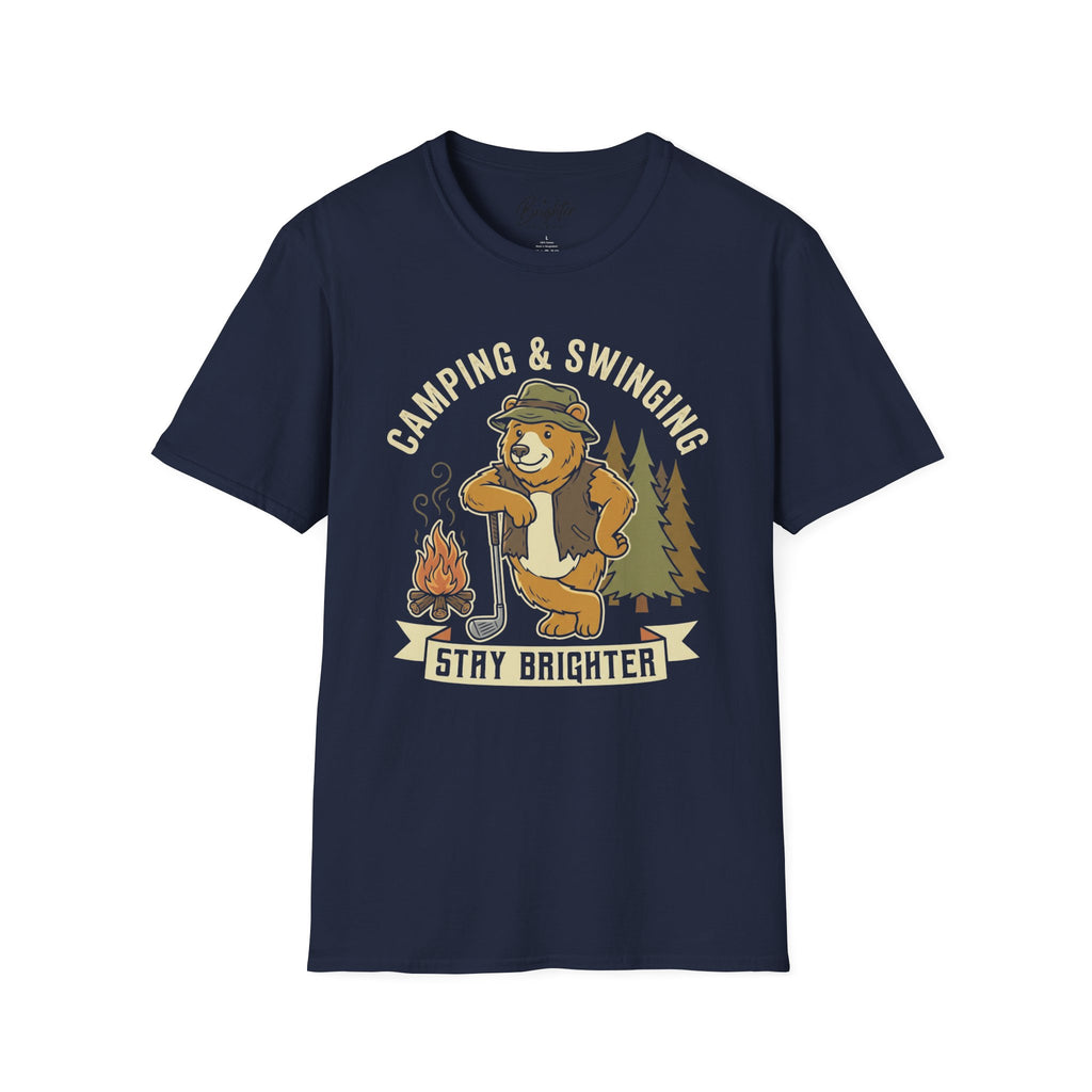 Camping And Swinging Golf T-Shirt