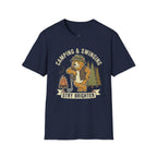 Camping And Swinging Golf T-Shirt
