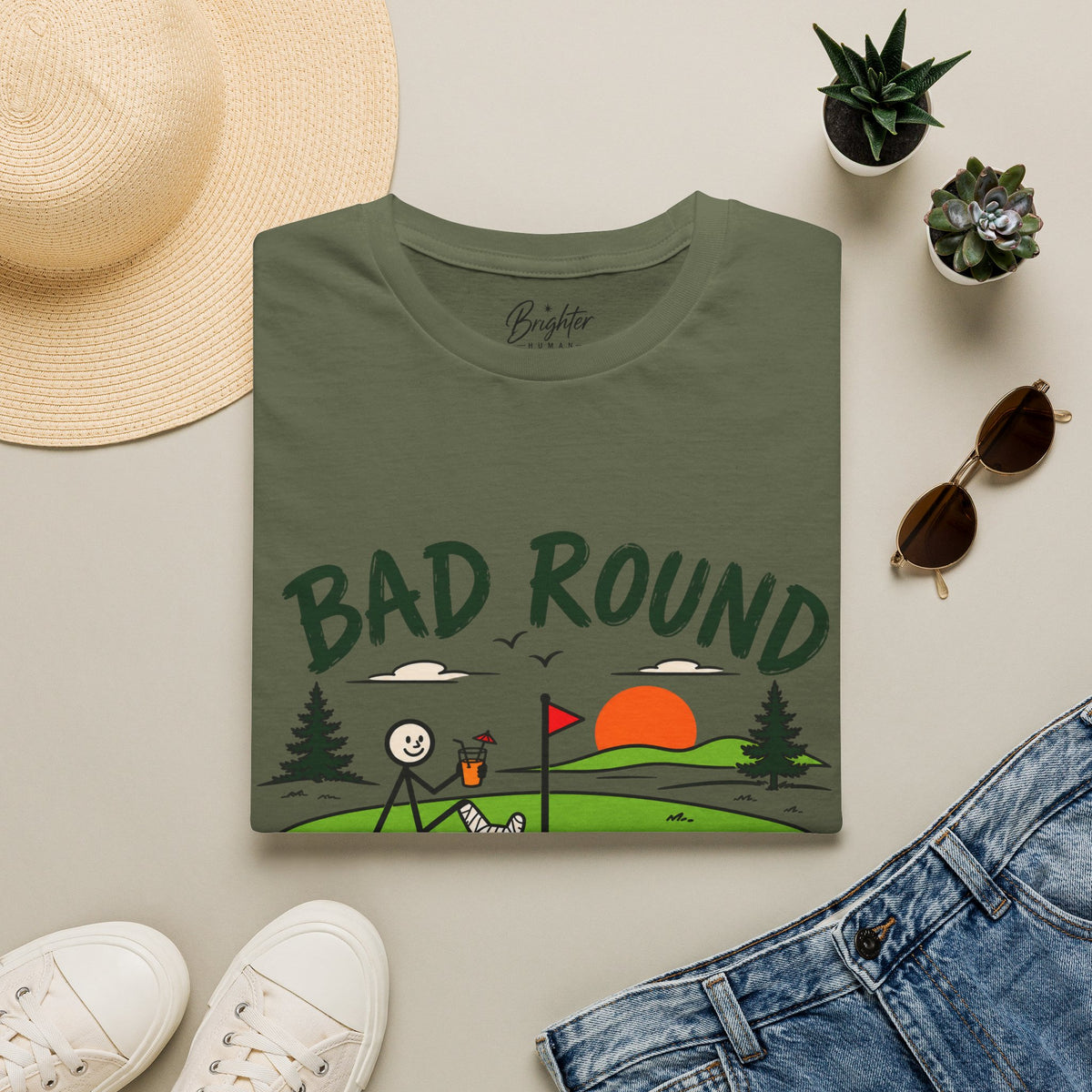 Bad Round, Great Day Golf T-Shirt