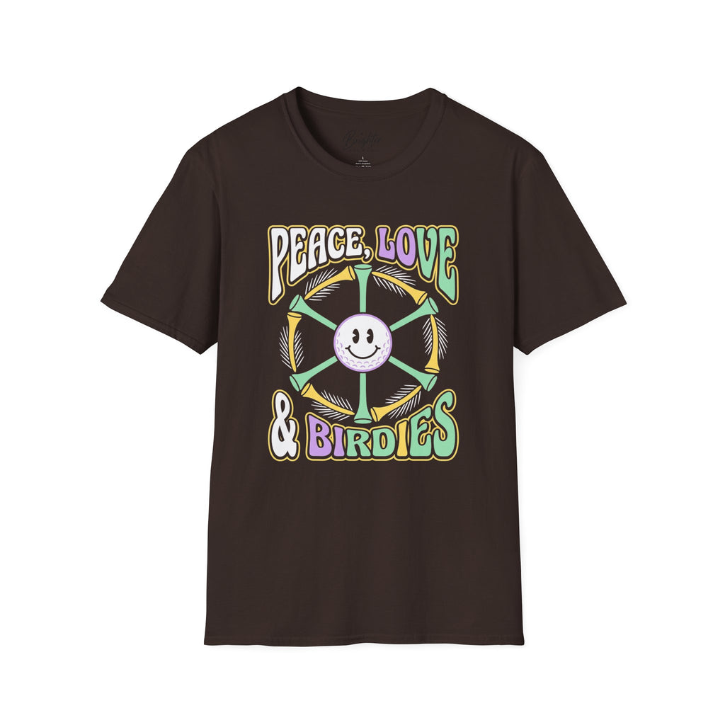 Peace, Love, and Birdies Golf T-Shirt